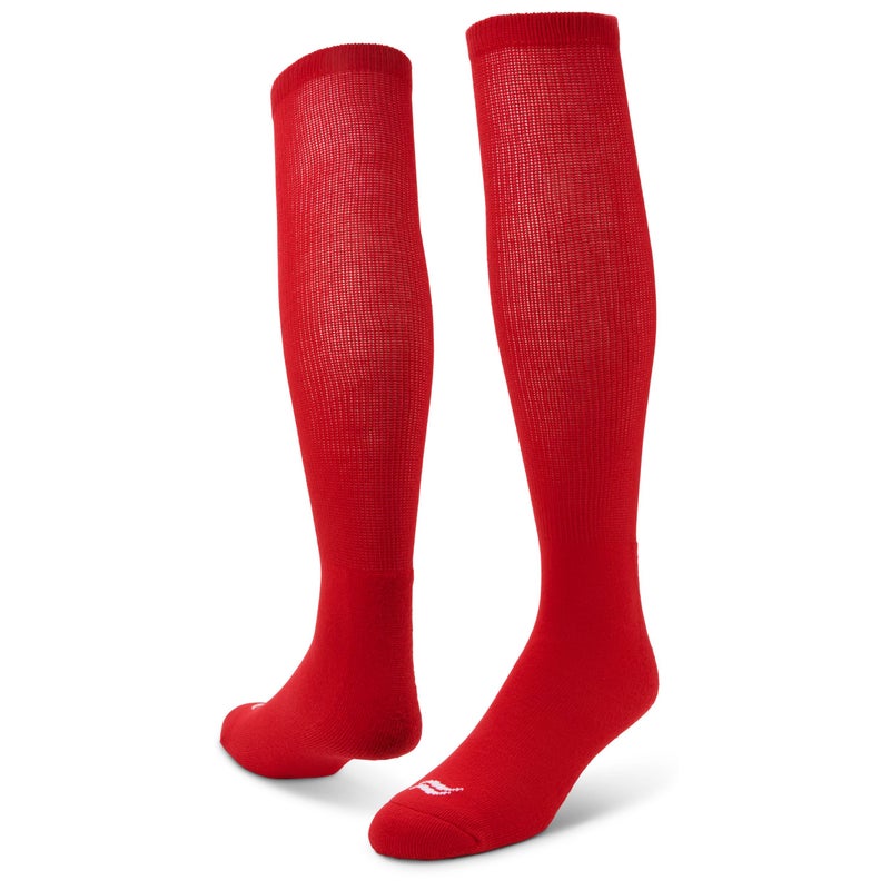 Sof Sole All Sport Over-the-Calf Team Athletic Performance Socks (2 Pair), X-Small, Red - Image 1